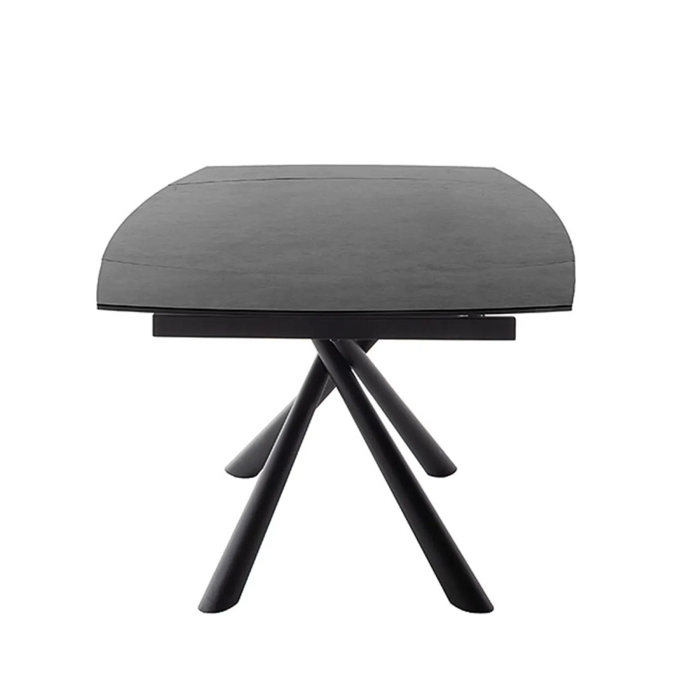 Esstisch Nicosia | anthrazit / schwarz | ausziehbar | 130(190) x 100