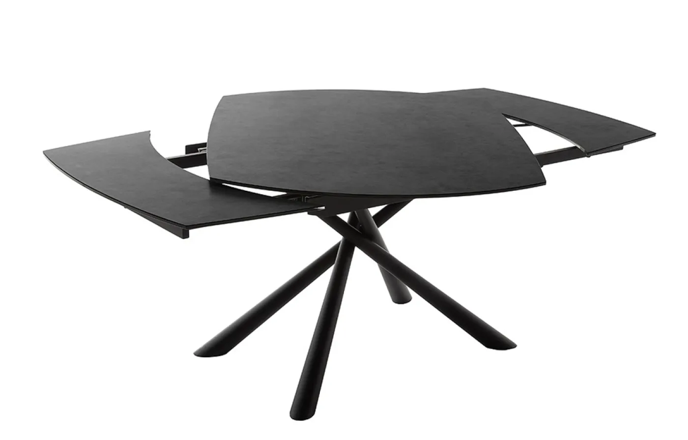 Esstisch Nicosia | anthrazit / schwarz | ausziehbar | 130(190) x 100
