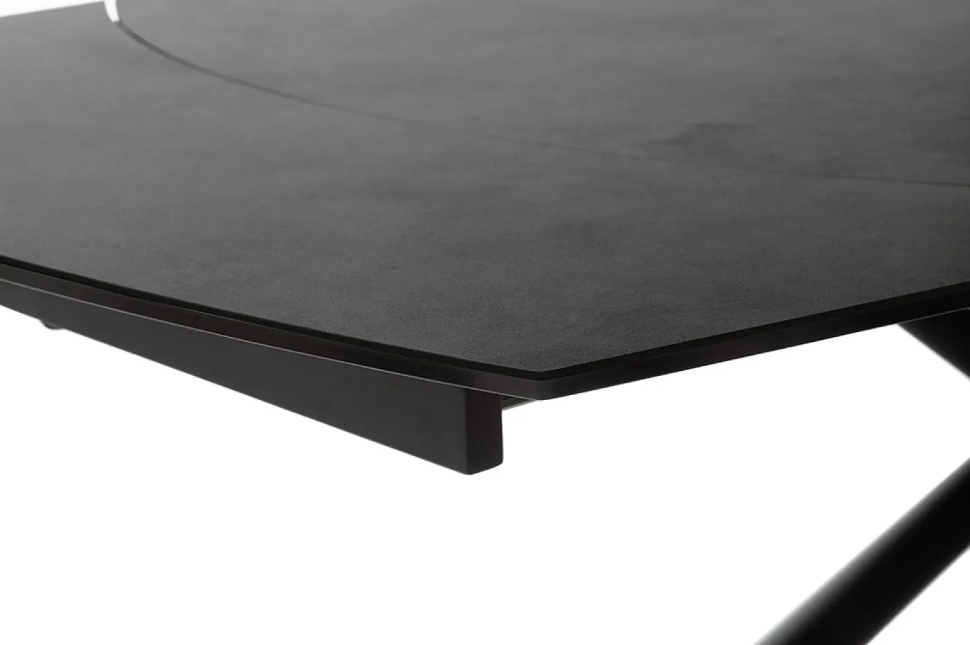 Esstisch Nicosia | anthrazit / schwarz | ausziehbar | 130(190) x 100