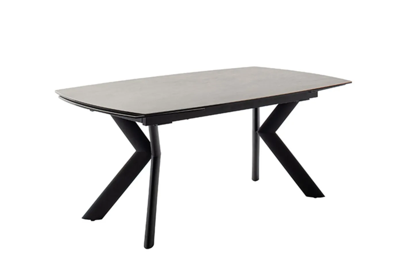 Esstisch Ossana | anthrazit / schwarz | ausziehbar | 180(260) x 100