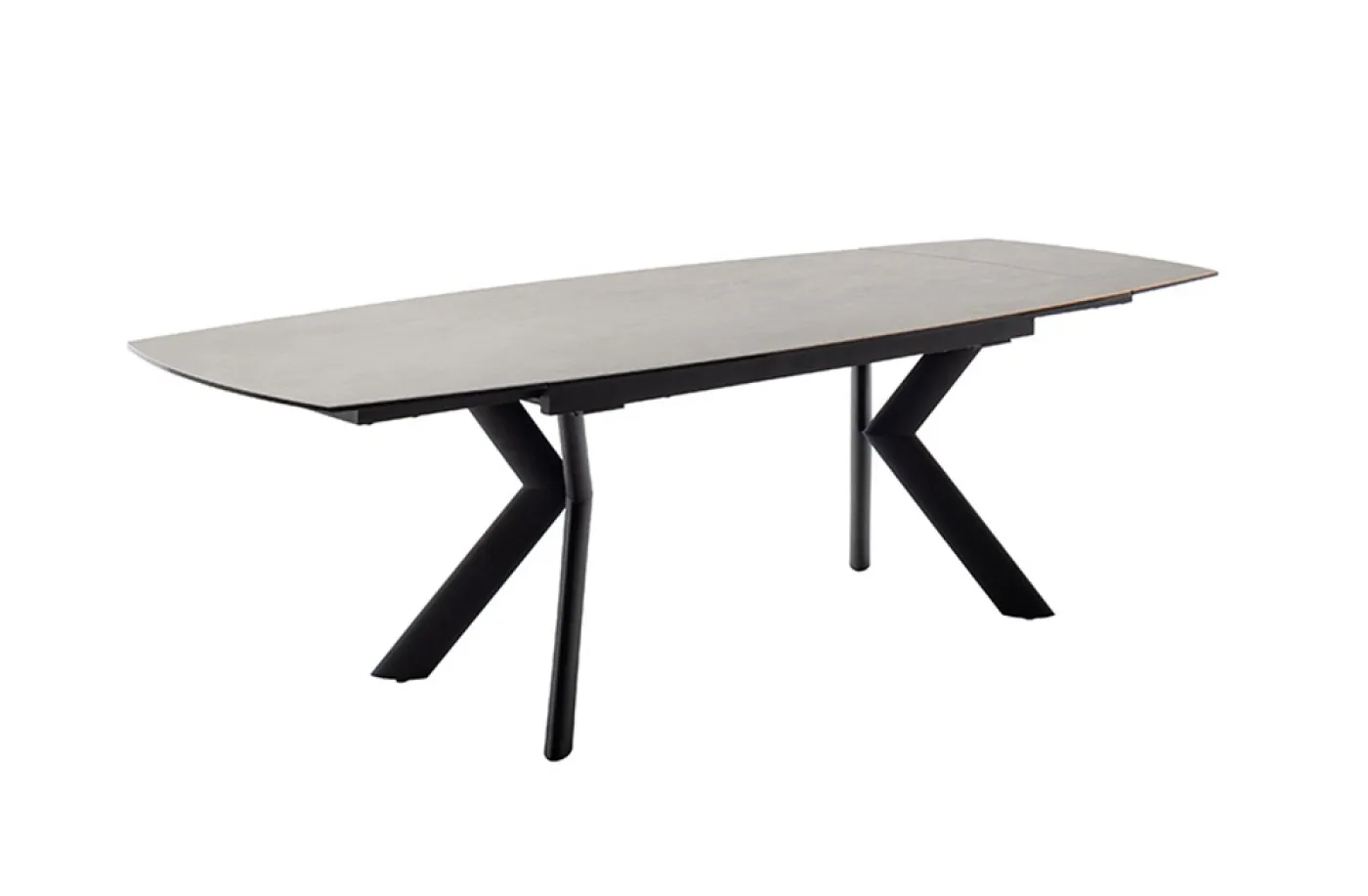 Esstisch Ossana | anthrazit / schwarz | ausziehbar | 180(260) x 100