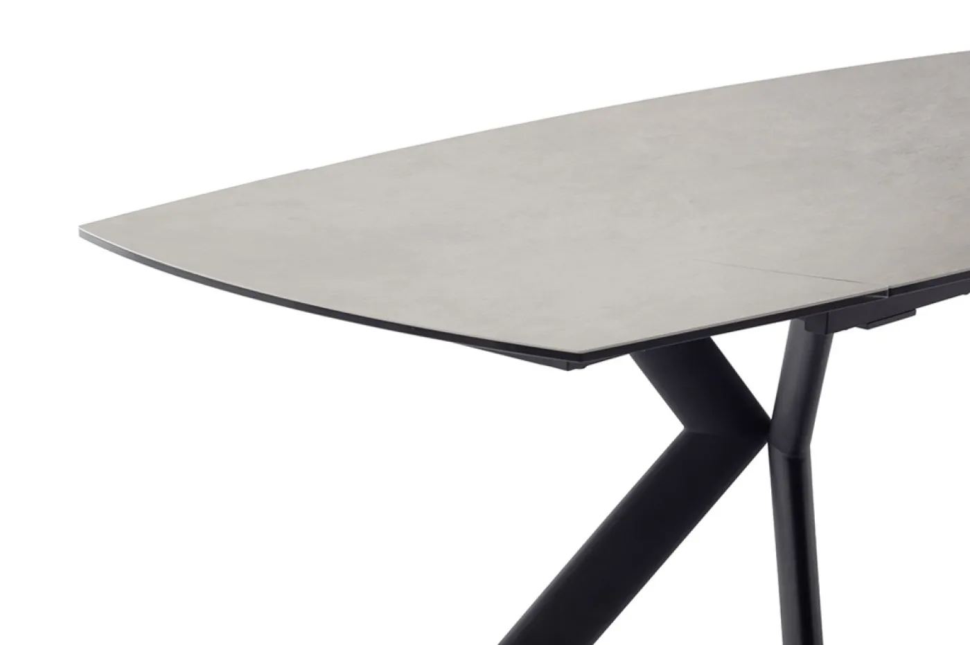 Esstisch Ossana | anthrazit / schwarz | ausziehbar | 180(260) x 100