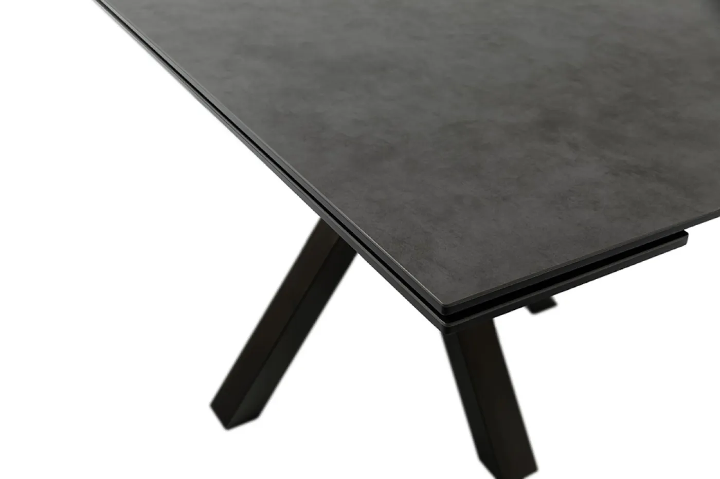 Esstisch Pallini | anthrazit / schwarz | ausziehbar | 90(150) x 90