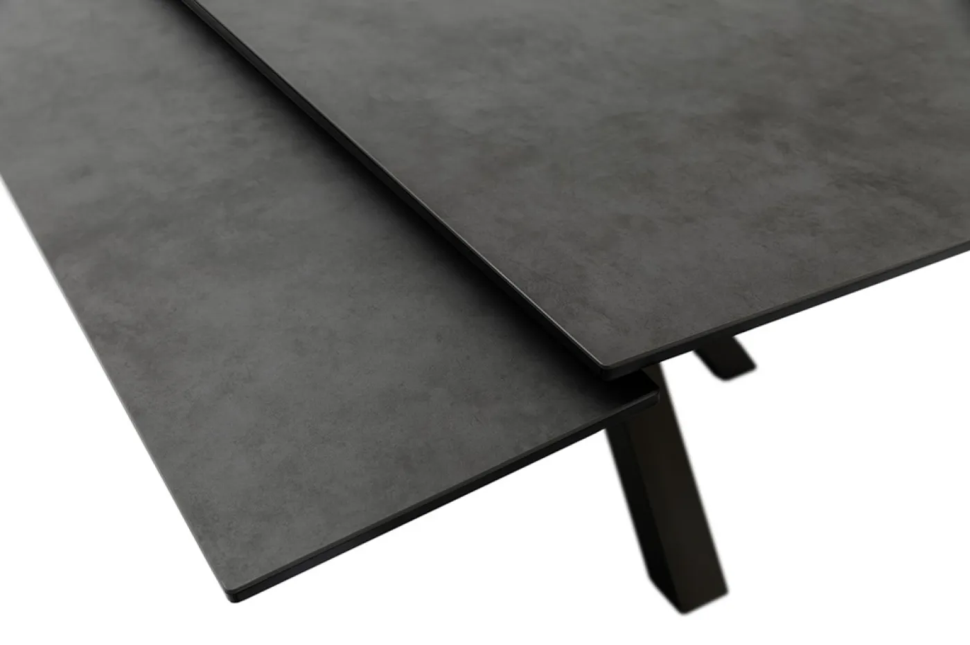 Esstisch Pallini | anthrazit / schwarz | ausziehbar | 90(150) x 90