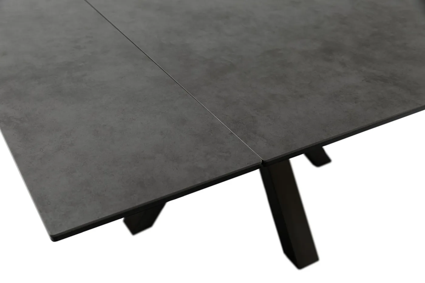 Esstisch Pallini | anthrazit / schwarz | ausziehbar | 90(150) x 90