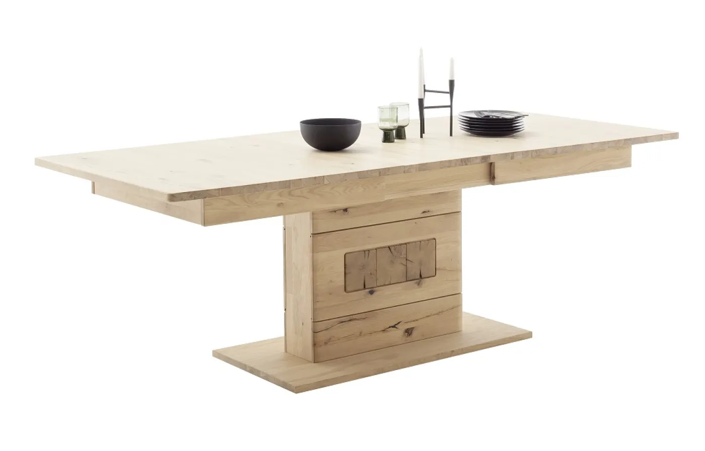 Esstisch Palma | ausziehbar | Ast /Balkeneiche | 180(230)x100