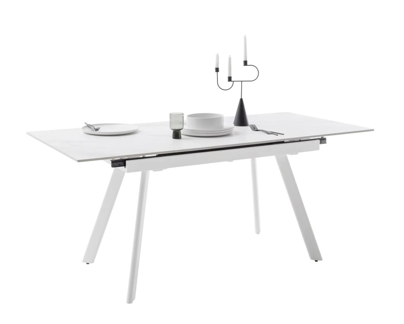 Esstisch Parenzo | weiß | ausziehbar | 140(180) x 90