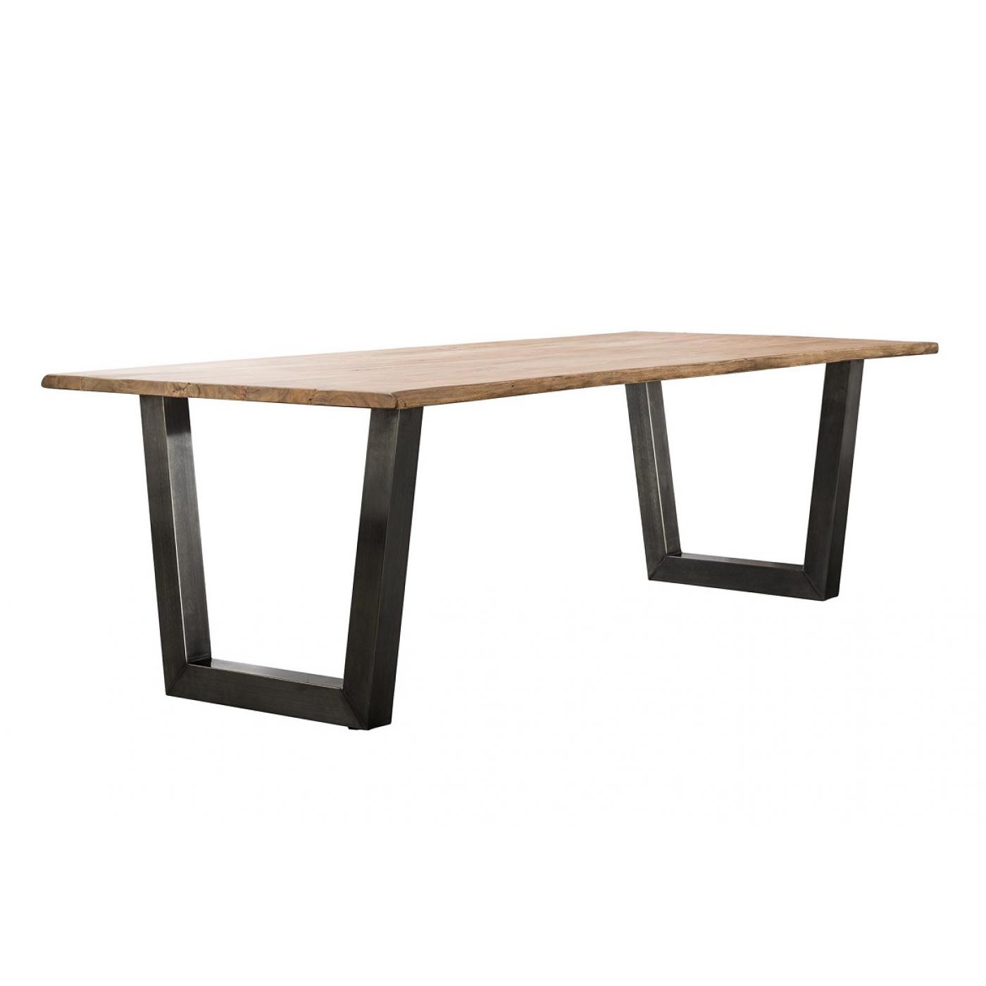 Esstisch Phasis | Akazie massiv | 240/300x100 | verschiedene Größen | Baumstamm | natur