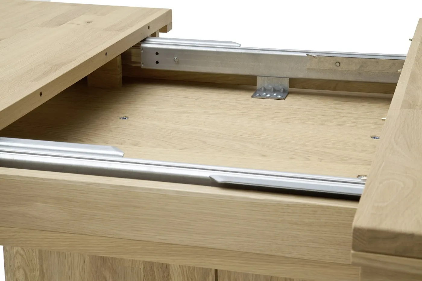 Esstisch Ravello | ausziehbar | 180(230)x100 | Balkeneiche Bianco