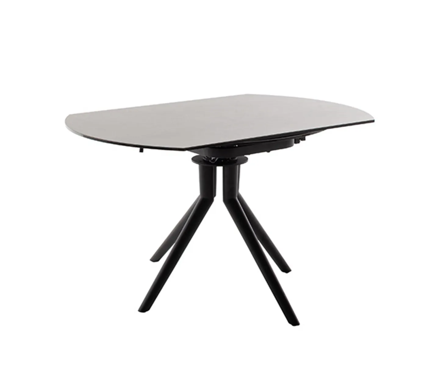 Esstisch Rubikon | anthrazit | rund | ausziehbar | Ø 90(135) cm