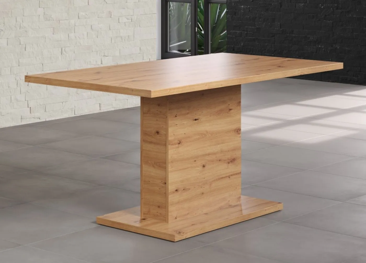 Esstisch Säulentisch Follow | 160 x 80 | Artisan Eiche