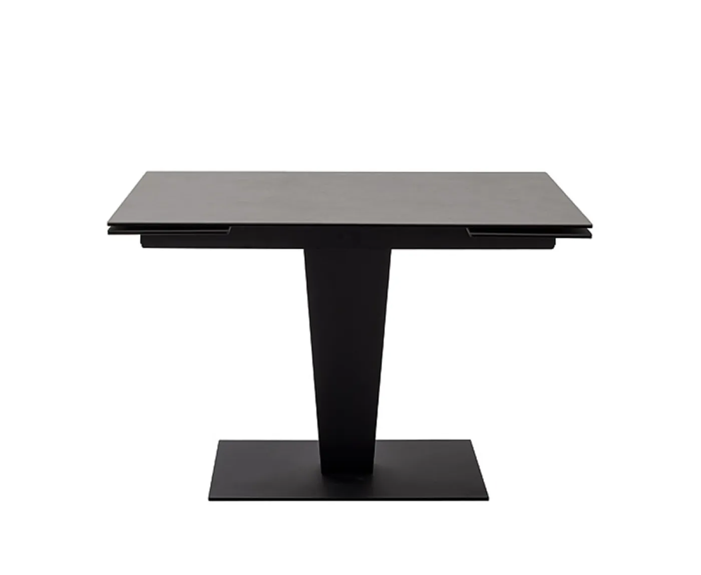 Esstisch Säulentisch Pesaro | anthrazit / schwarz | ausziehbar | 120(180) x 80