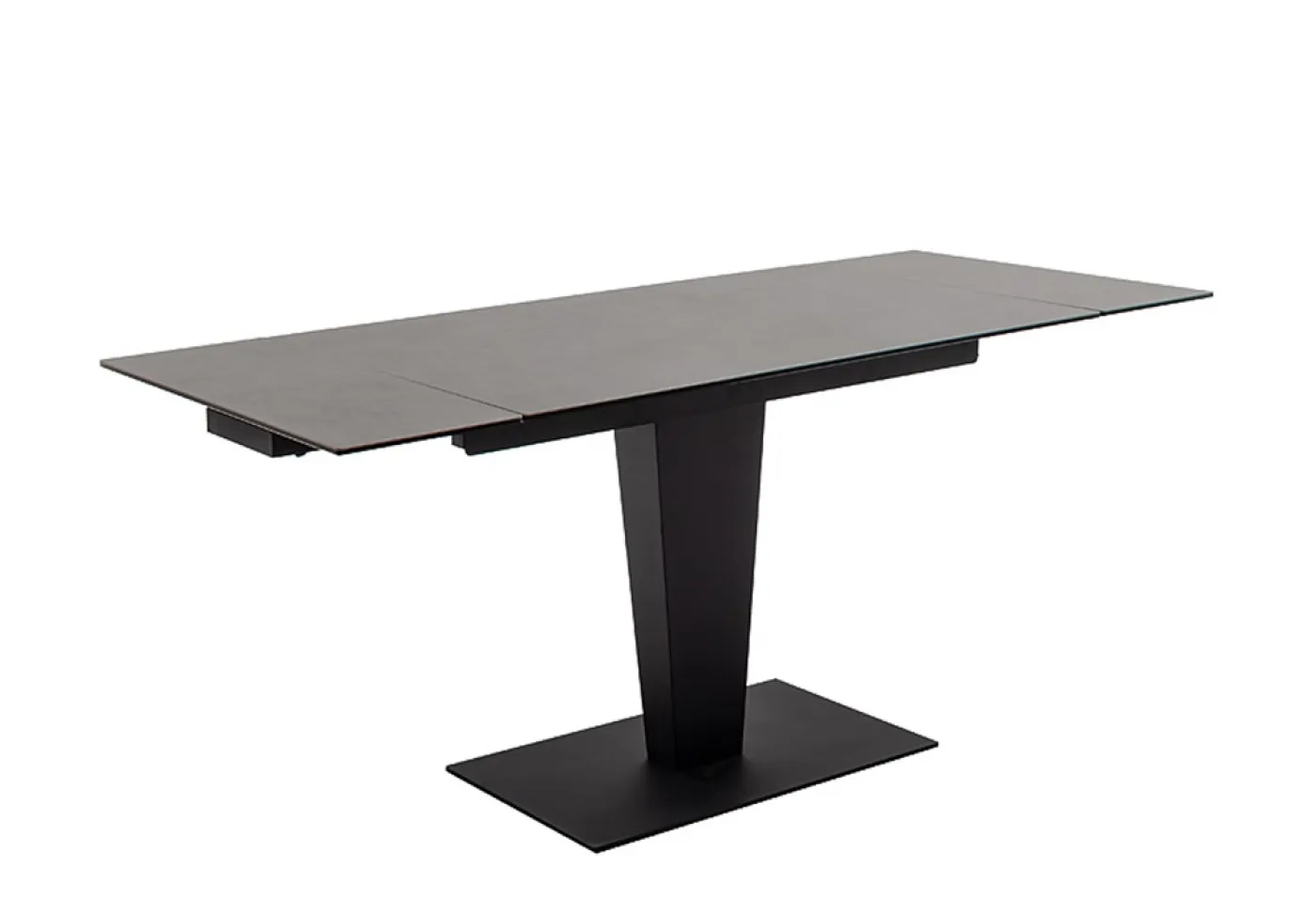 Esstisch Säulentisch Pesaro | anthrazit / schwarz | ausziehbar | 120(180) x 80