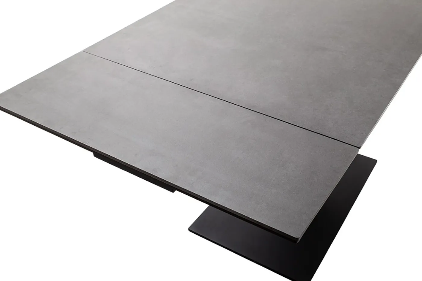 Esstisch Säulentisch Pesaro | anthrazit / schwarz | ausziehbar | 120(180) x 80