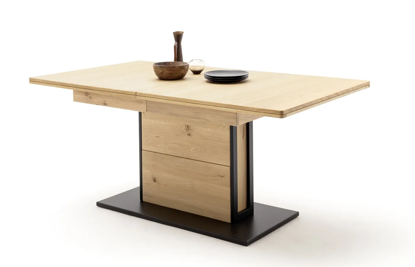 Esstisch Salerno | ausziehbar | 180(230)x100 | Balkeneiche Bianco