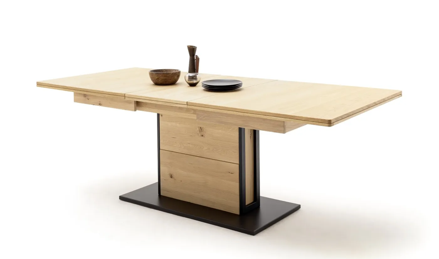 Esstisch Salerno | ausziehbar | 180(230)x100 | Balkeneiche Bianco