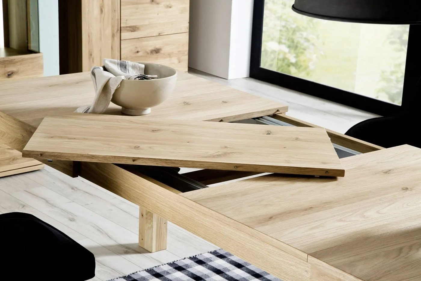 Esstisch Santori | ausziehbar | 160(260)x90 | Eiche Bianco