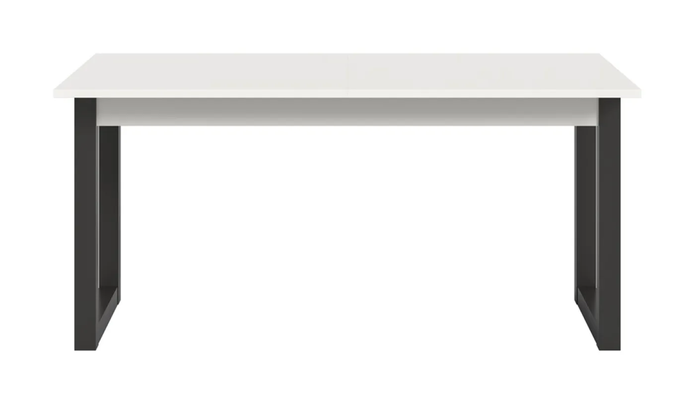 Esstisch Seattle | ausziehbar | weiß / grau | 150(190)x80