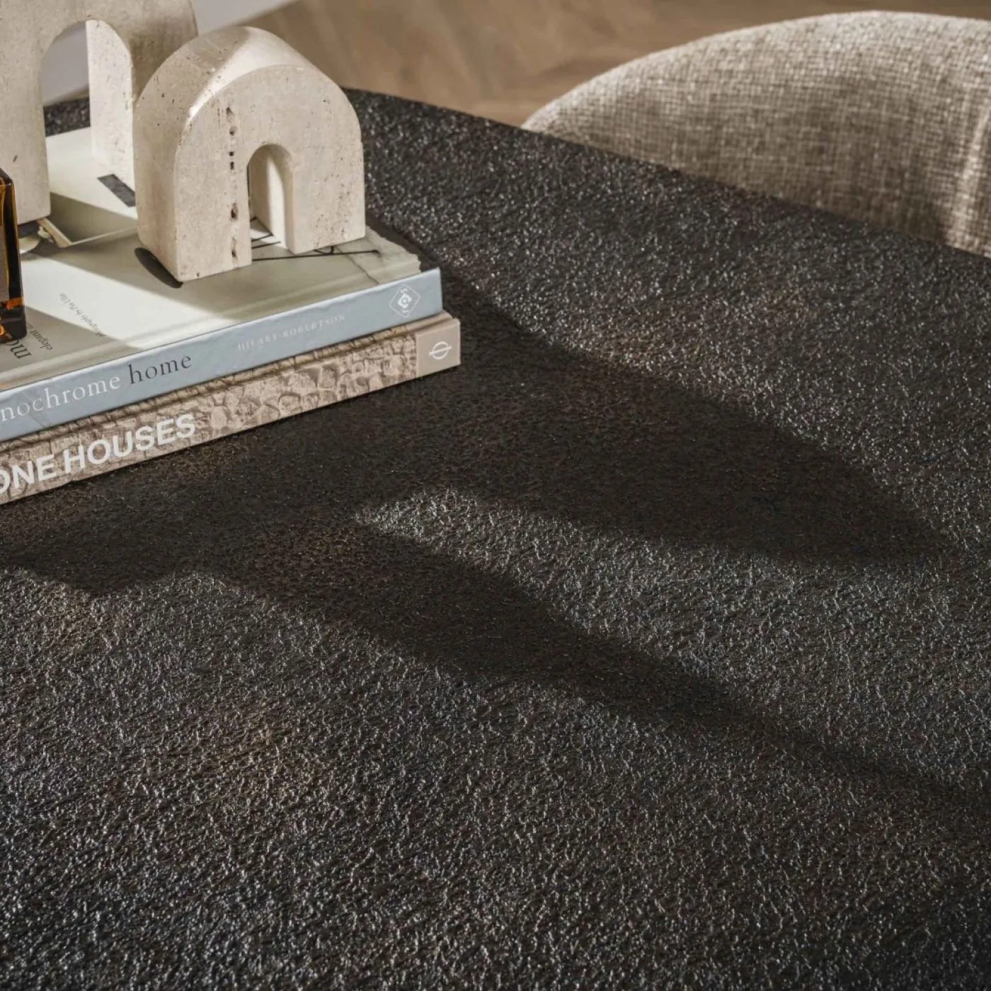 Esstisch Steja | 180 cm | oval | Metallic / grau