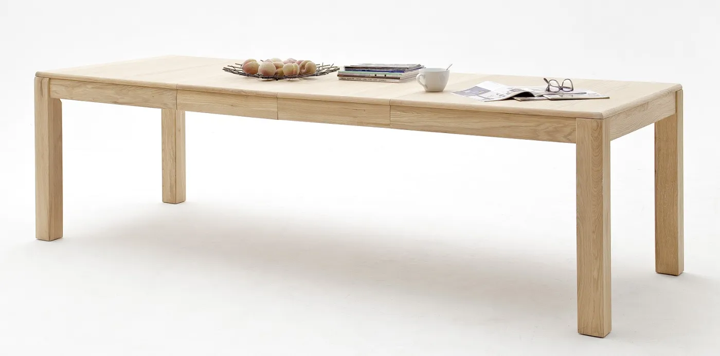 Esstisch Tarragona | ausziehbar | 160(260)x90 | Eiche Bianco