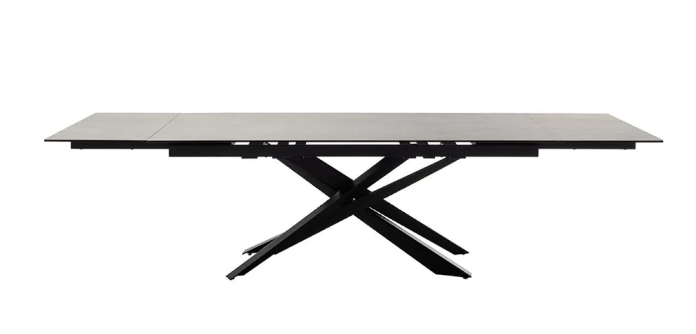 Esstisch Tesero | anthrazit / schwarz | ausziehbar | 200(300) x 95
