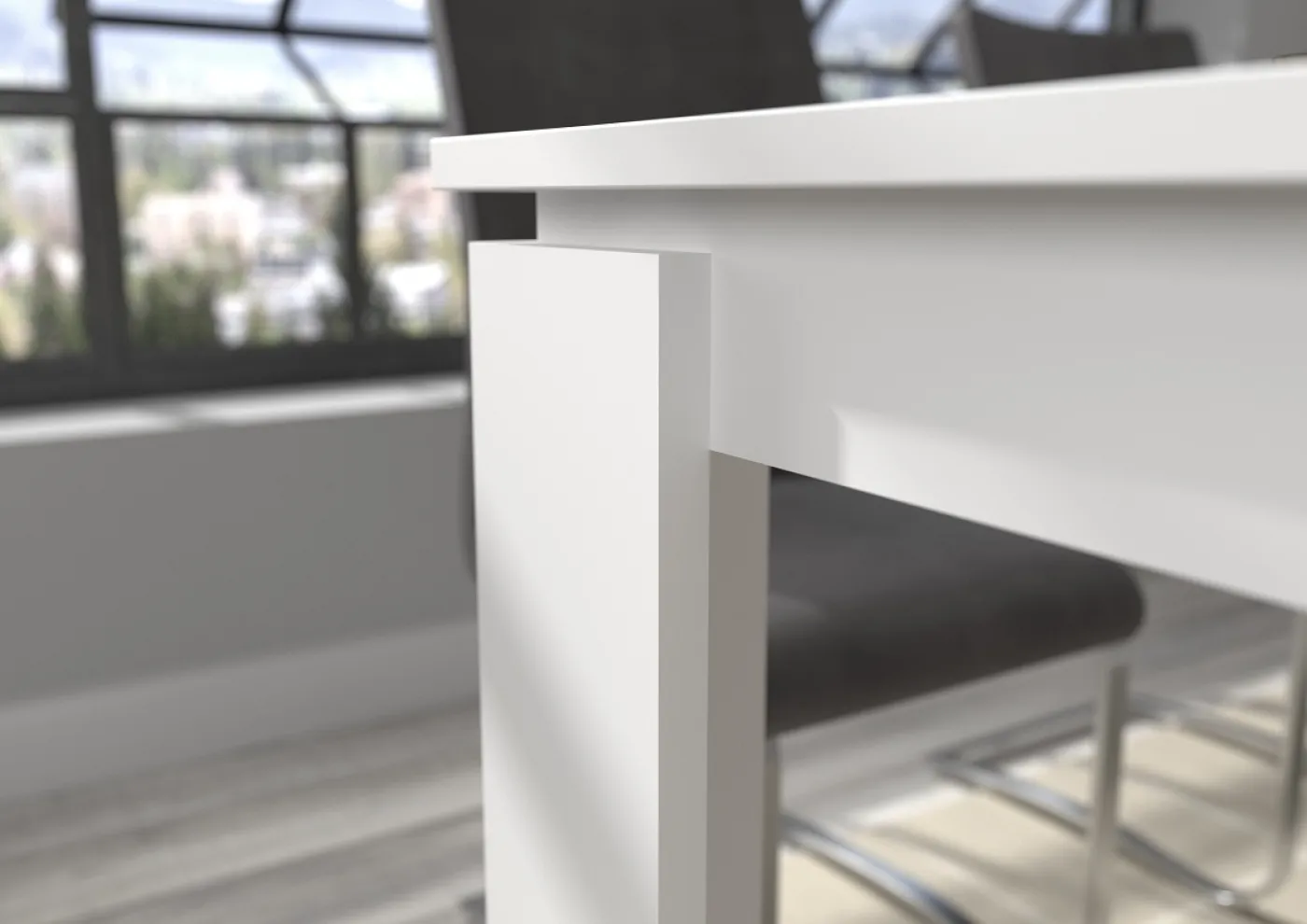 Esstisch Titan | Ausziehtisch | weiß | 160 (200) x 90