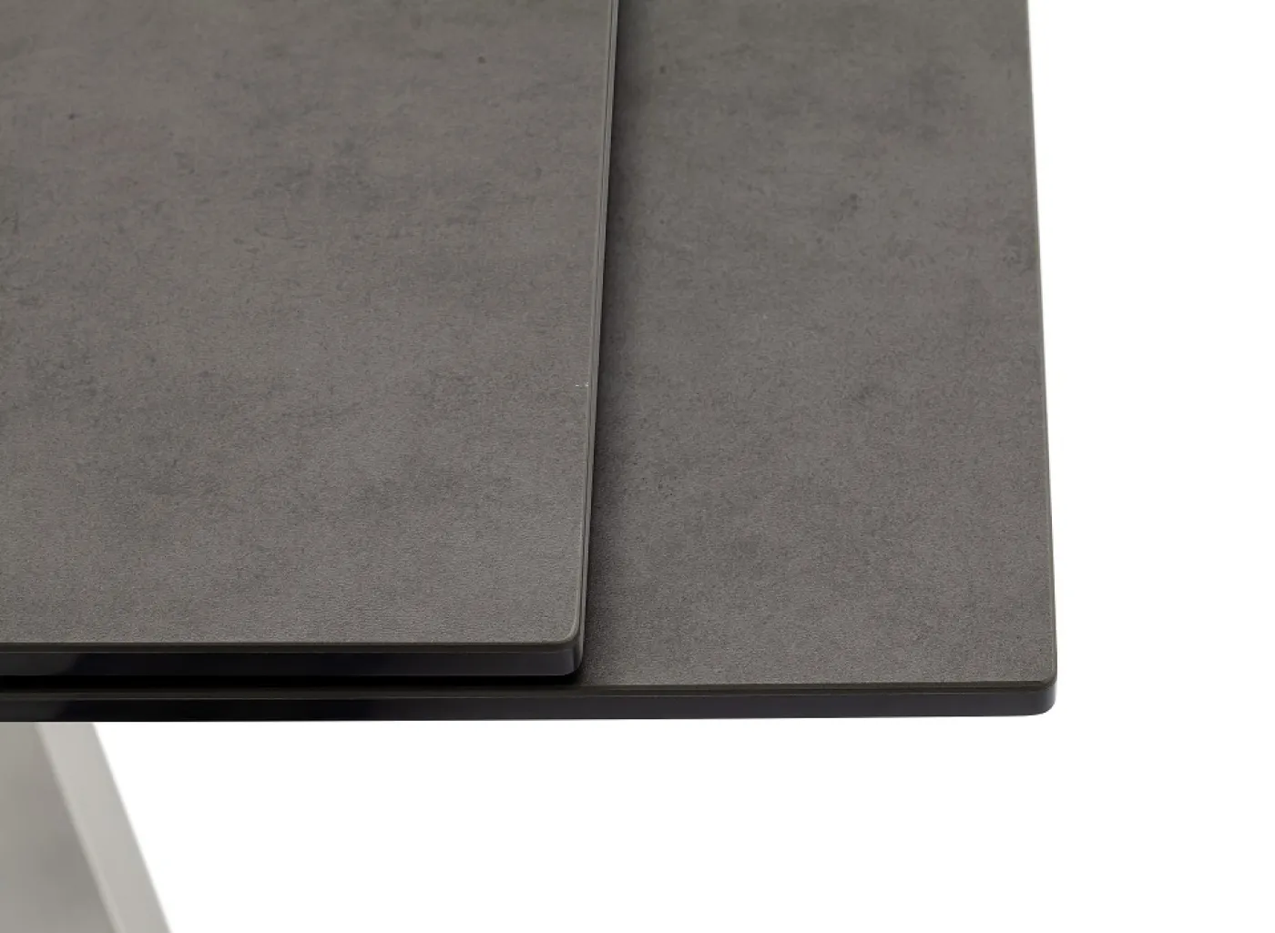 Esstisch Tobago | Edelstahl | anthrazit | ausziehbar | 180(260) x 95