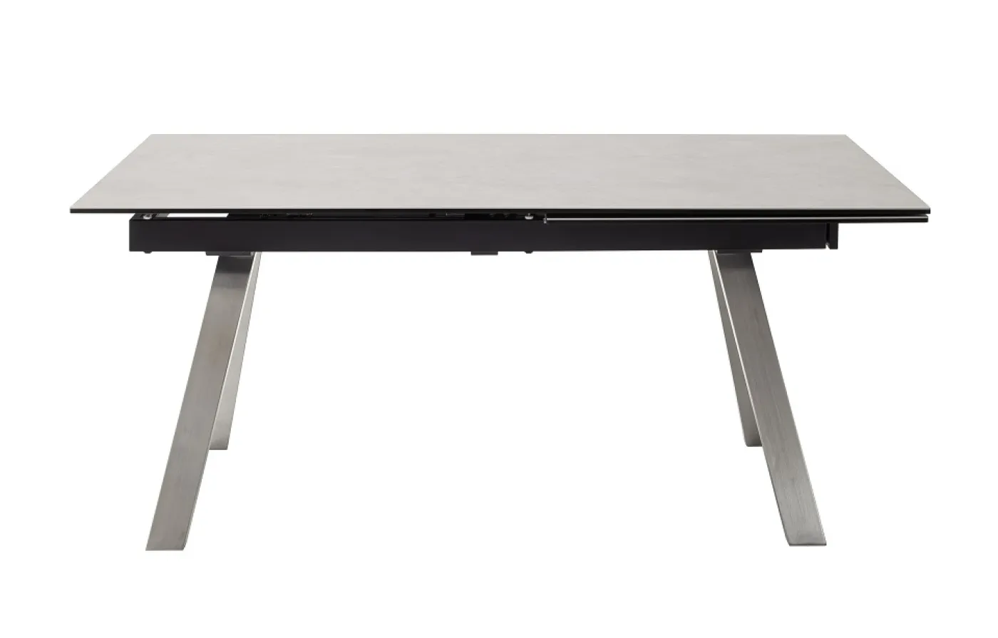 Esstisch Tobago | Edelstahl | hellgrau | ausziehbar | 180(260) x 95