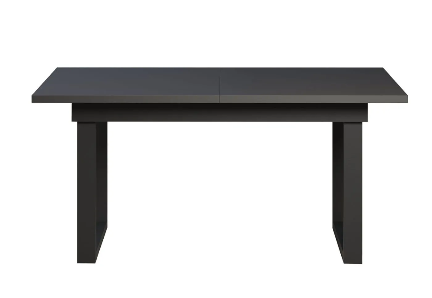 Esstisch Universal | ausziebar | 160 /200) x 90 | Anthrazit / Schwarz
