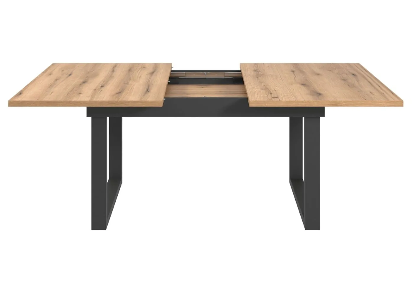 Esstisch Universal | ausziebar | 160 /200) x 90 | Evoke Eiche / Schwarz