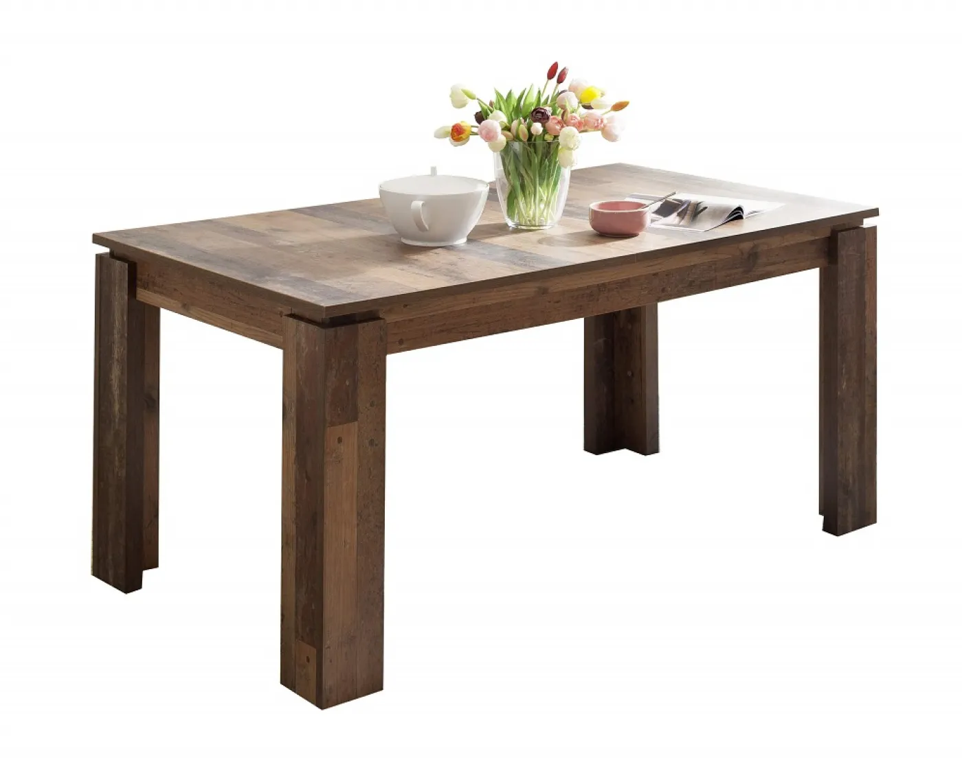 Esstisch Universal | Old Wood | ausziehbar | 160 (200) x 90