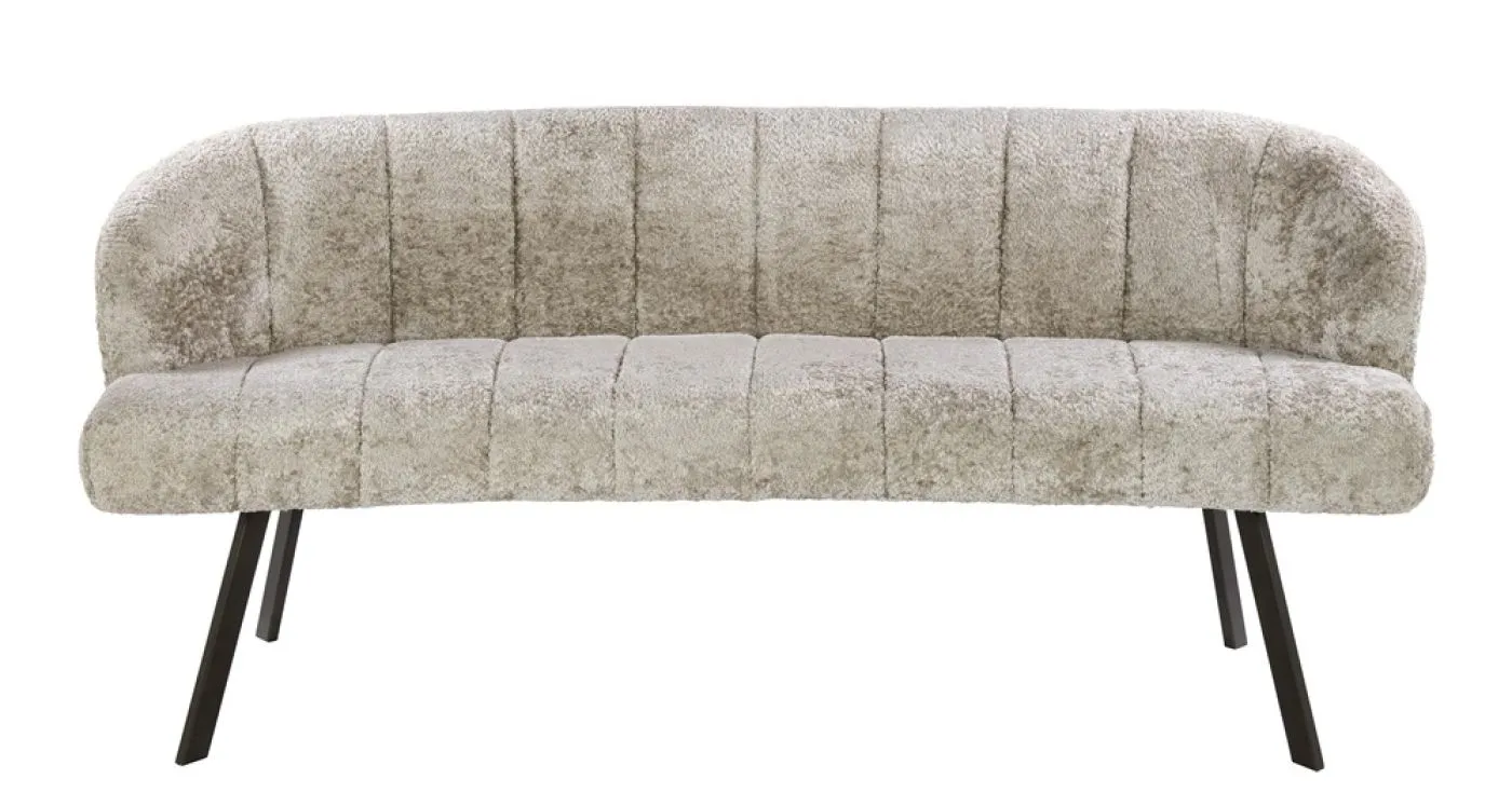 Esszimmerbank Selene | Alura Stoff / Webstoff | sand-braun