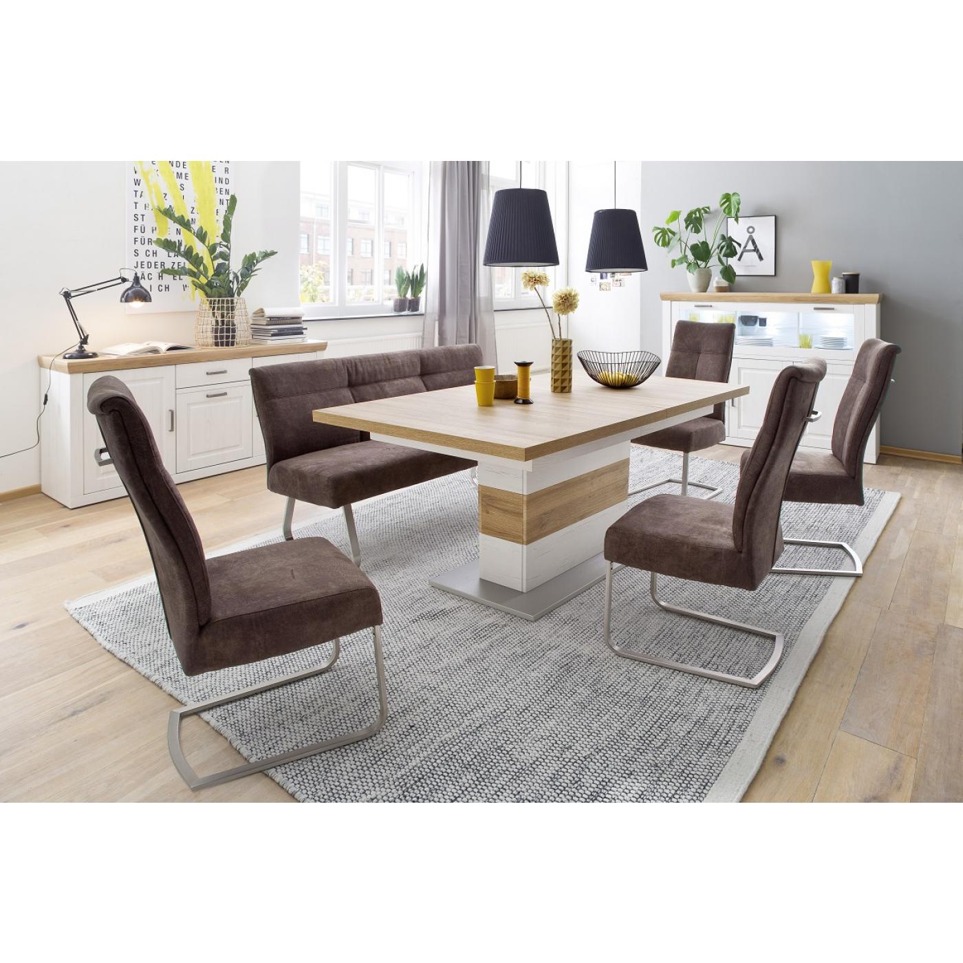 Esszimmerbank Talena | 155/175 | Büffellederoptik | braun | verschiedene Größen