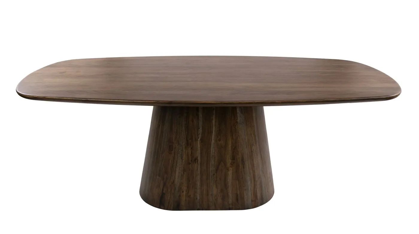 Esszimmertisch Gloria | oval | 180cm | Akazie massiv | braun
