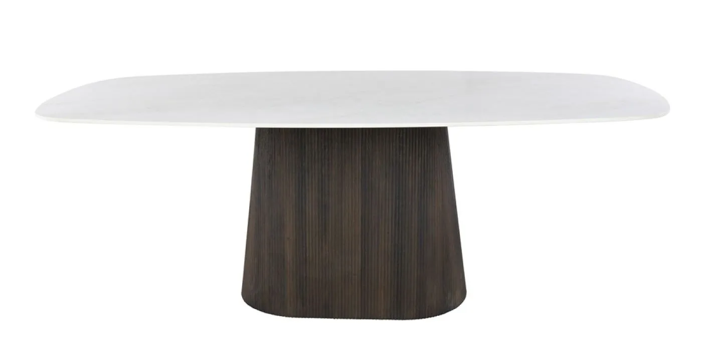 Esszimmertisch Sienna | dänisch oval | 215cm | 3D Keramik | Taj Mahal #1