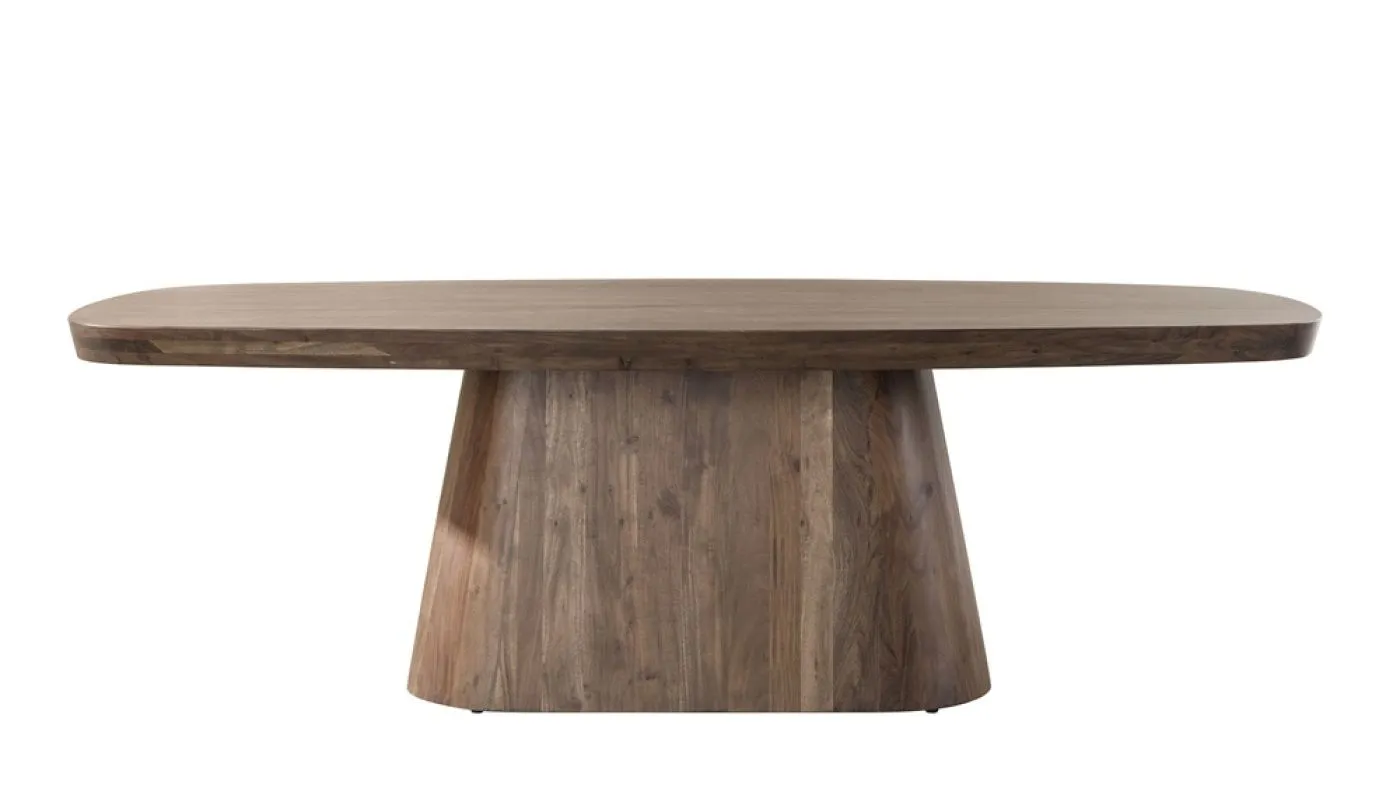 Esszimmertisch Valens | oval | 240 | Akazie massiv | braun