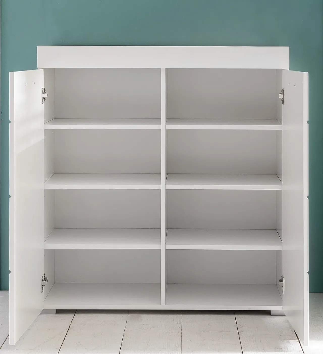 Garderoben-Set Amanda | weiß Hochglanz | 4-teilig