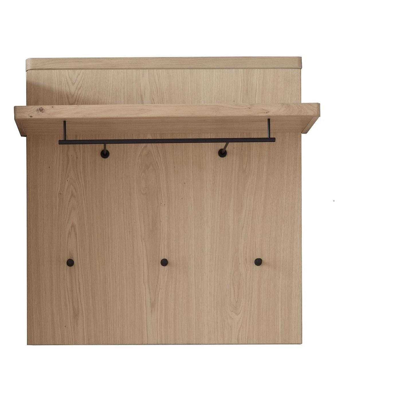 Garderoben Set Barcelona | Balkeneiche Bianco / Eiche Bianco | 5-teilig | inkl. LED Beleuchtung