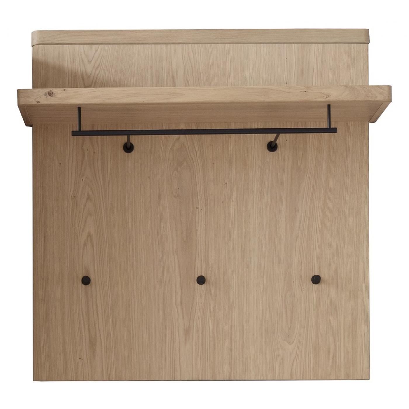 Garderoben Set Barcelona | Balkeneiche Bianco / Eiche Bianco | 5-teilig | inkl. LED Beleuchtung