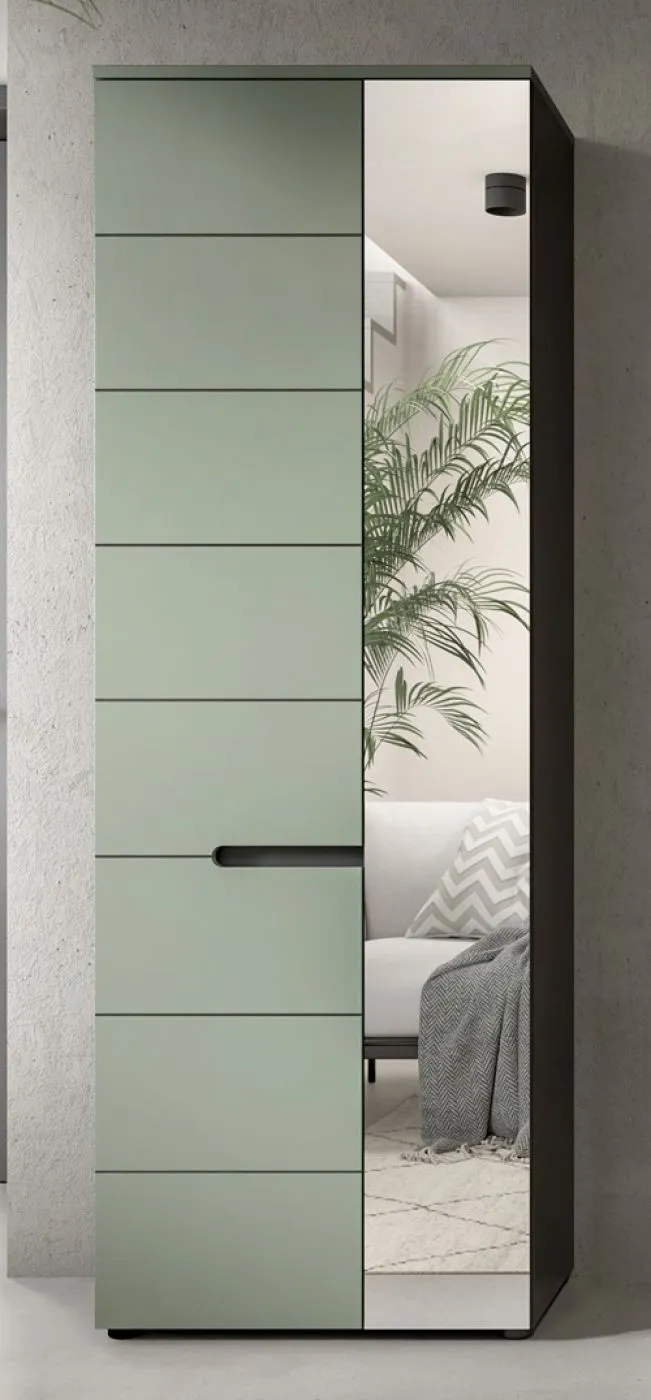 Garderoben-Set Canu 1 | Basalt grau / Smoke Green | 5-teilig ohne