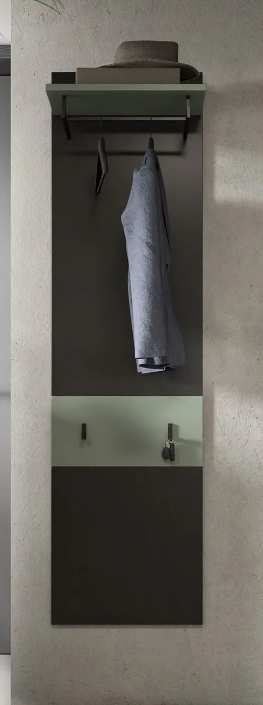 Garderoben-Set Canu 4 | Basalt grau / Smoke Green | 3-teilig