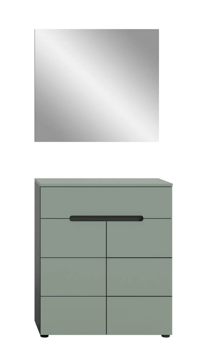 Garderoben-Set Canu | Basalt grau / Smoke Green | 2-teilig