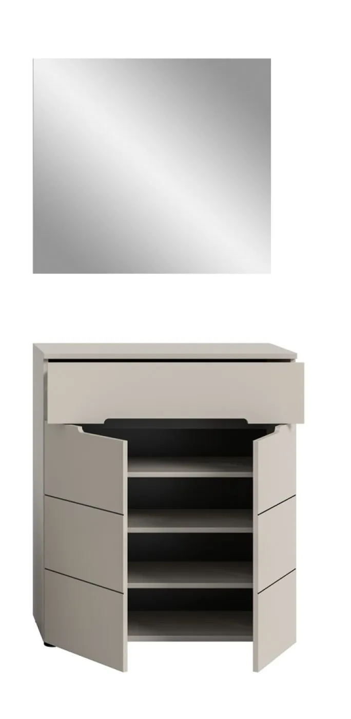 Garderoben-Set Canu | Kaschmir / Basalt grau | 2-teilig