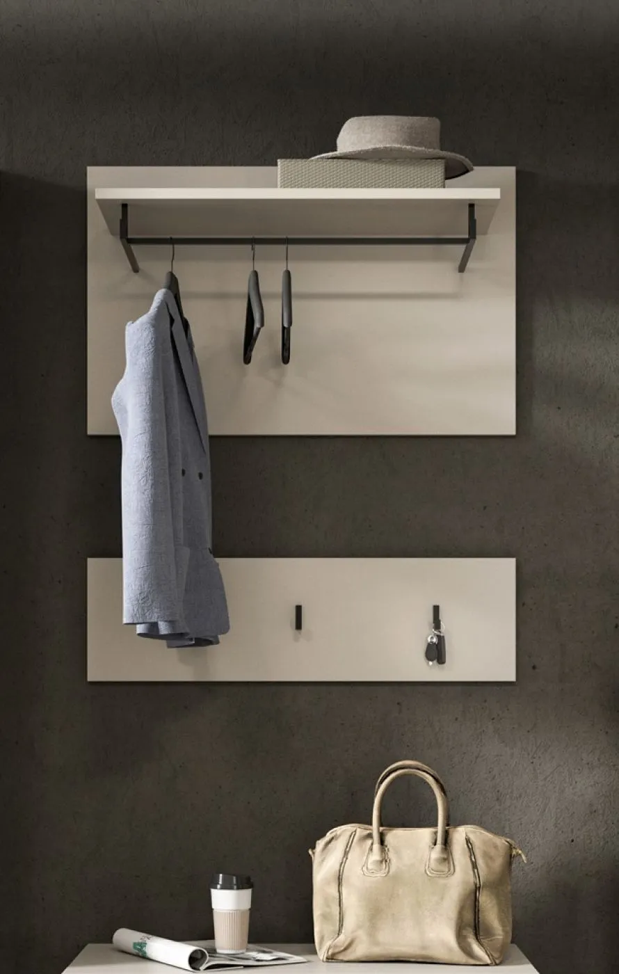 Garderoben-Set Canu | Kaschmir / Basalt grau | 3-teilig ohne Sitzkissen