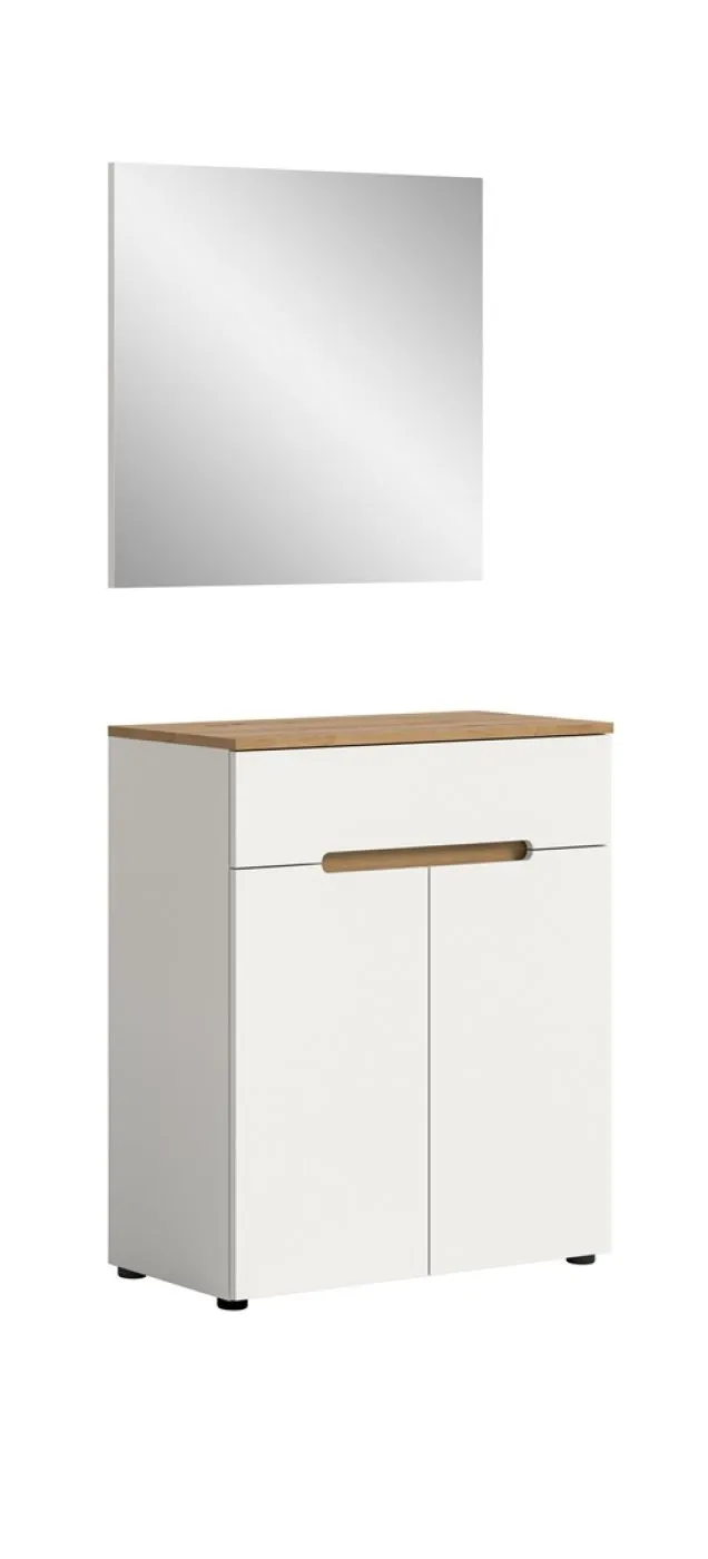 Garderoben-Set Canu | Weiß / Artisan Eiche | 2-teilig