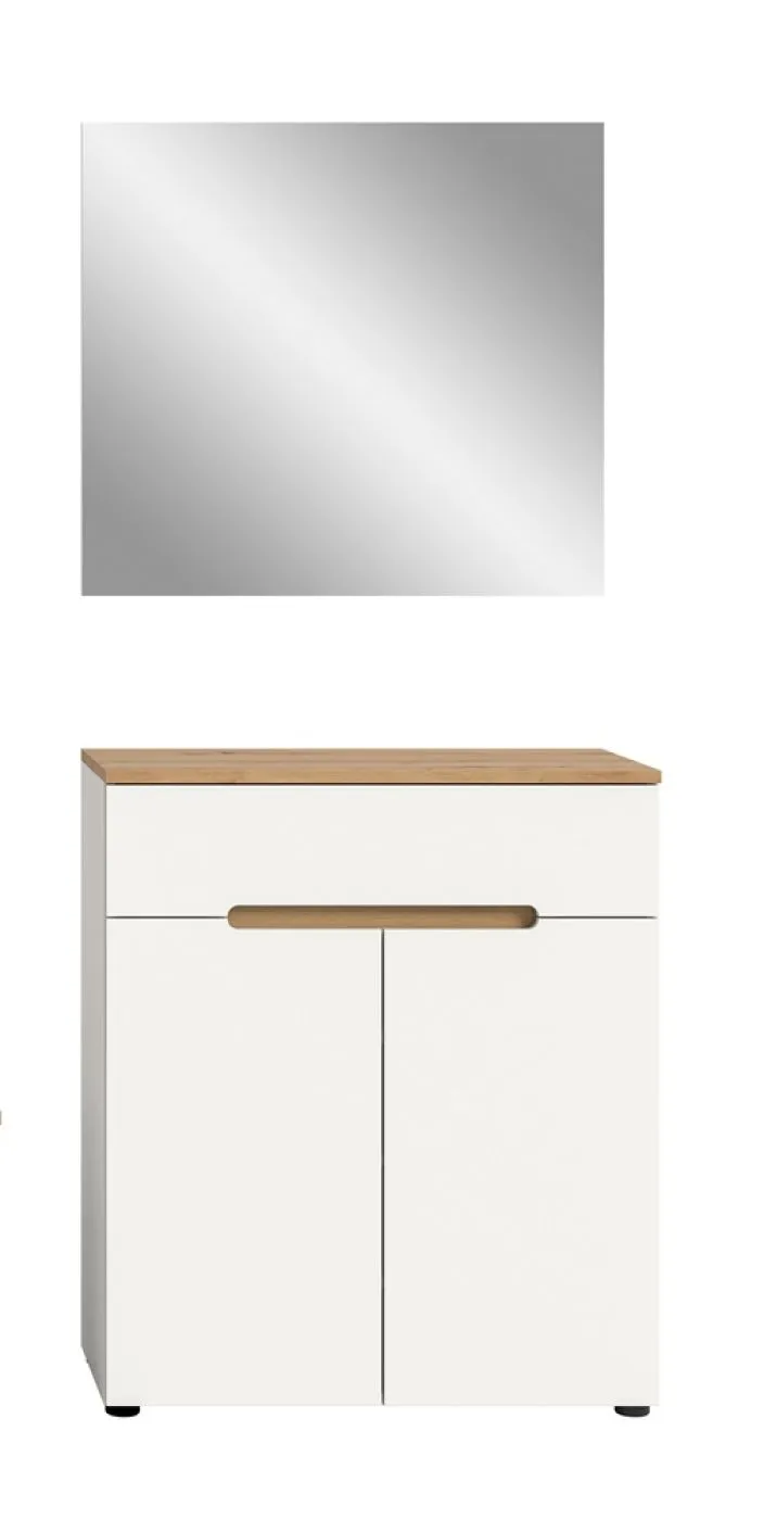 Garderoben-Set Canu | Weiß / Artisan Eiche | 2-teilig