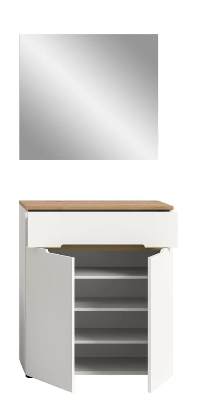Garderoben-Set Canu | Weiß / Artisan Eiche | 2-teilig