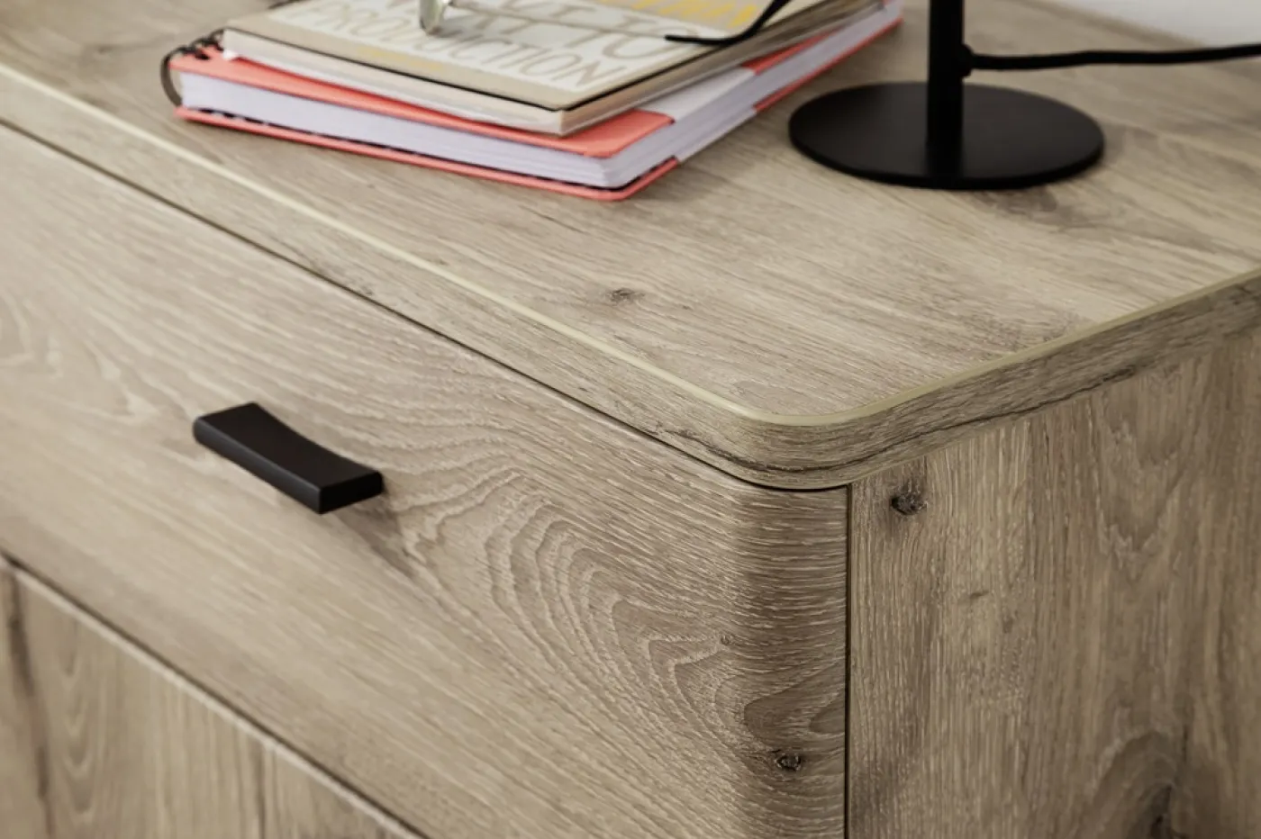 Garderoben Set Colorado | Viking Oak / Graphit schwarz mit Sitzkissen