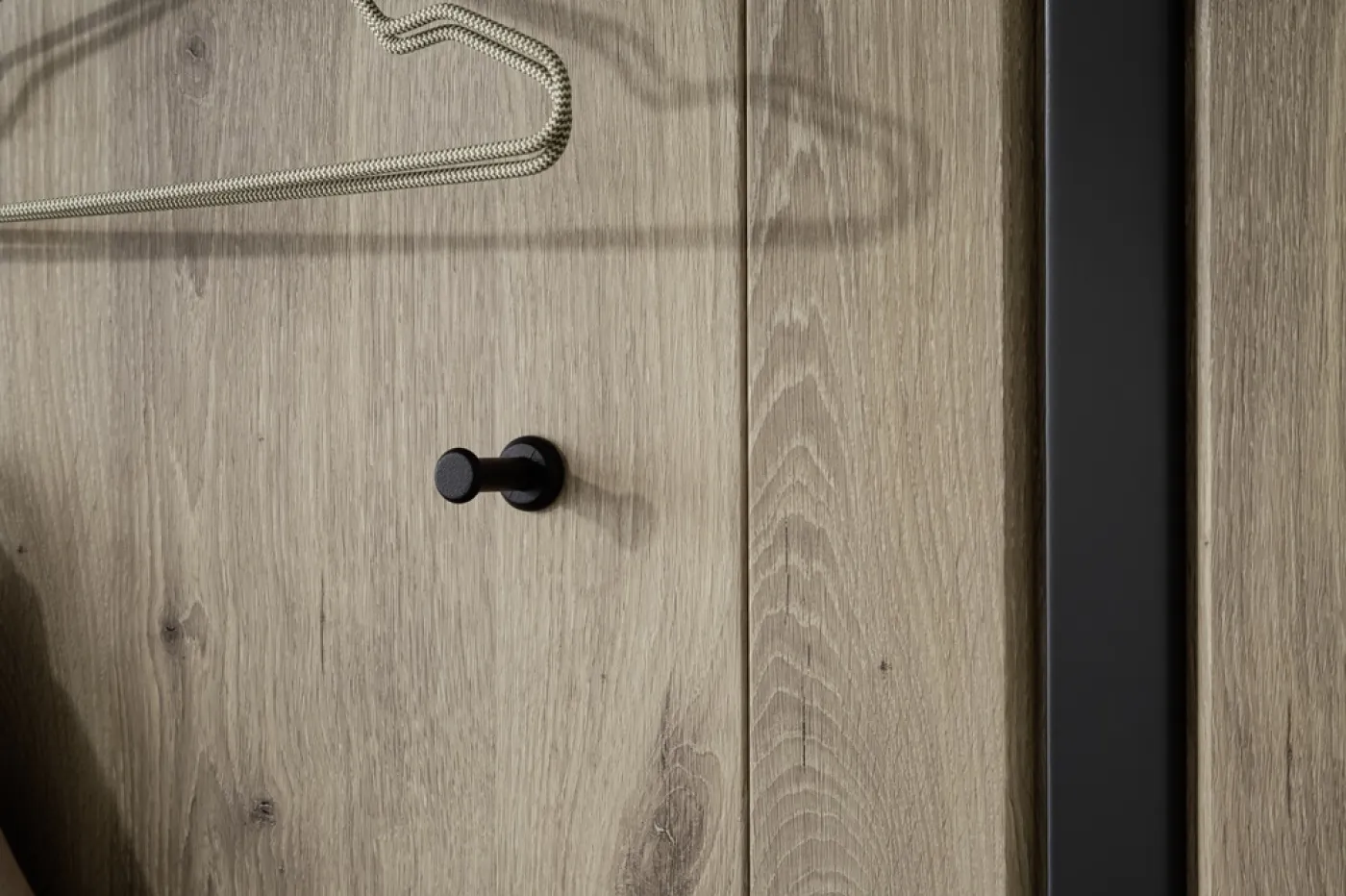 Garderoben Set Colorado | Viking Oak / Graphit schwarz mit Sitzkissen