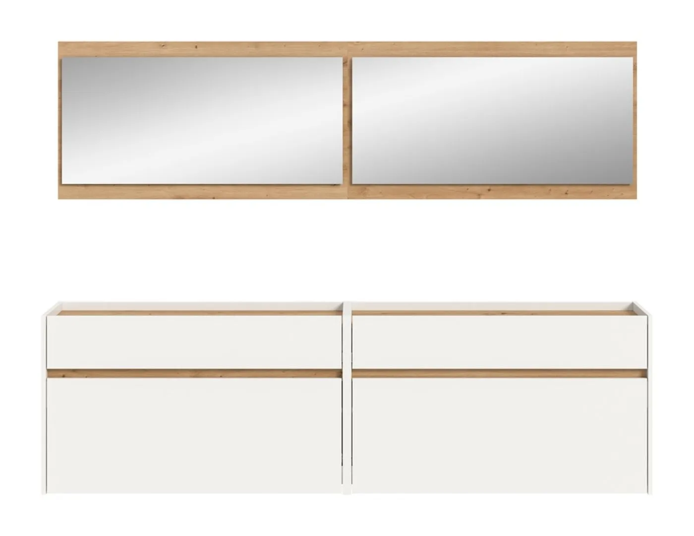 Garderoben-Set Drive 5 | weiß / Artisan Oak | 4-teilig